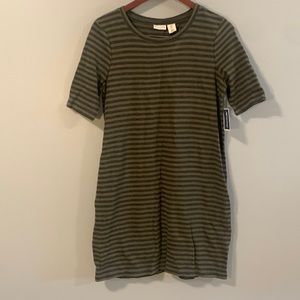 💙2 FOR $15💙NWT Green striped dress